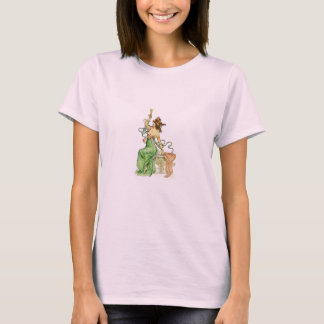 Illustration einer Champagner-Lady im Stil des Jug T-Shirt