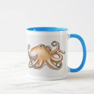 Illustration einer Krake Tasse