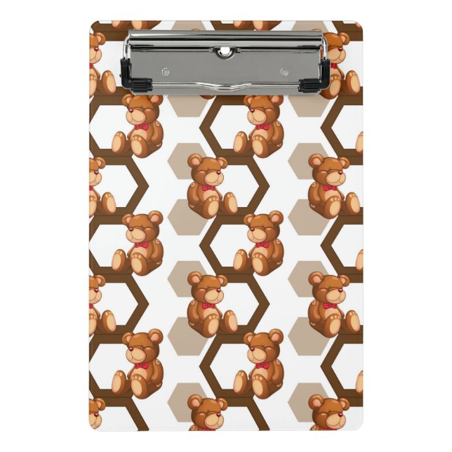 Illustration einer Reihe des Teddybären betreffen Mini Klemmbrett (Vorderseite)
