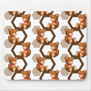 Illustration einer Reihe des Teddybären betreffen Mousepad