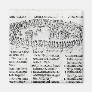 Illustration einer Szene von einem der Psalme Magnet