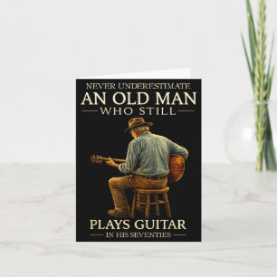 Illustration eines akustischen Gitarrenspielers zu Karte