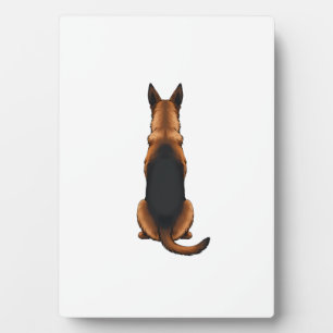 Illustration eines alten Deutschen Schäferhunds vo Fotoplatte