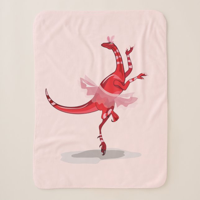 Illustration eines Ballerina TanzRaptors. Sherpadecke (Vorderseite)