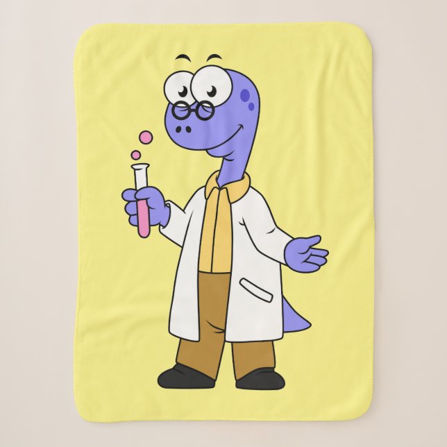 Illustration eines Brontosaurus-Chemisten. Sherpadecke (Vorderseite)