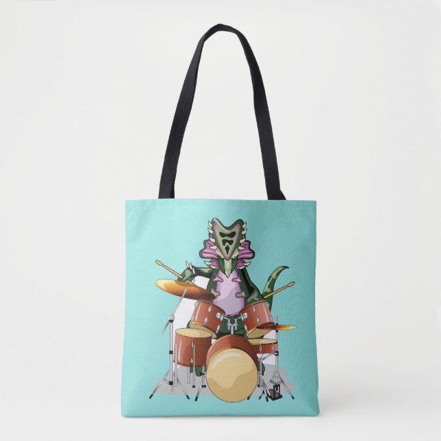 Illustration eines Chasmosaurus, der die Trommeln  Tasche (Vorderseite)