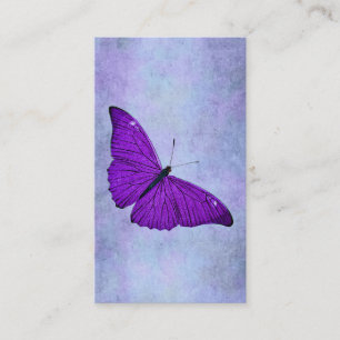 Illustration eines dunkelvioletten Schmetterlings Visitenkarte
