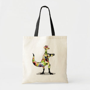 Illustration eines Iguanodon-Fotografen. Tragetasche