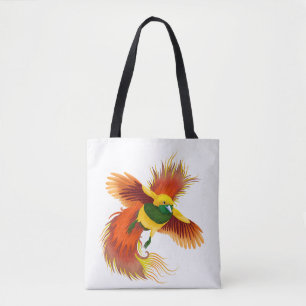 Illustration eines Kleiner Paradiesvogels im Flug Tasche