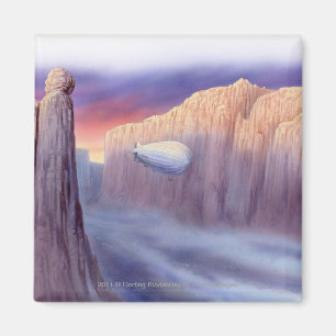 Illustration eines Luftschiffreisens Magnet