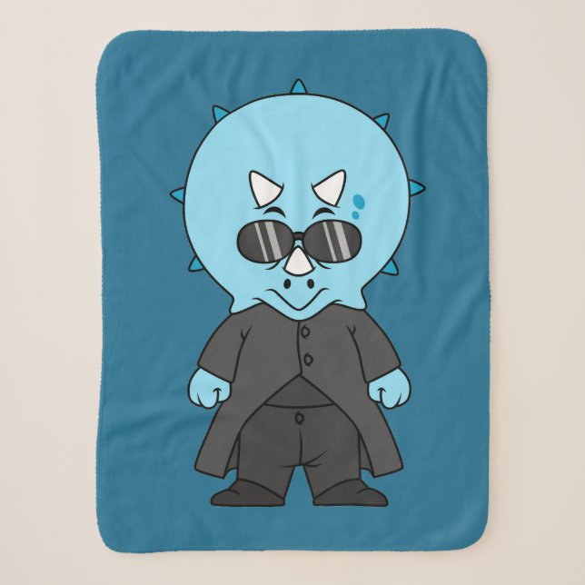 Illustration eines Matrix-Triceratops. Sherpadecke (Vorderseite)