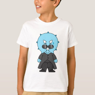 Illustration eines Matrix-Triceratops. T-Shirt
