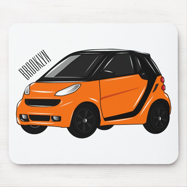 Illustration eines Micro-Autos Mousepad (Vorne)