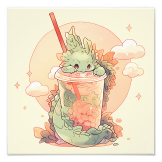 Illustration eines niedlichen Drachen Fotodruck