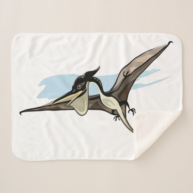 Illustration eines Pteranodon Dinosauriers. Sherpadecke (Vorderseite (Horizontal))