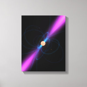 Illustration eines Pulsar Leinwanddruck