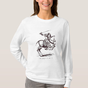 Illustration eines Ritters Templar T-Shirt