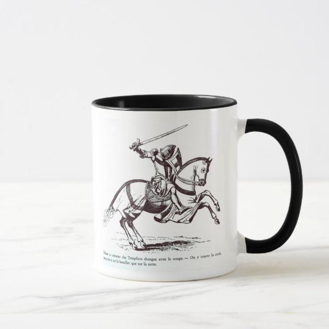 Illustration eines Ritters Templar Tasse (Rechts)