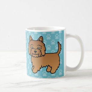 Illustration eines roten Cairn Terrier Cartoon-Hun Kaffeetasse