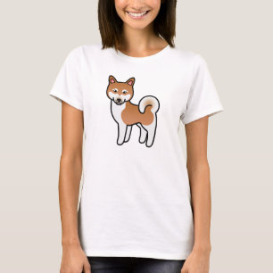 Illustration eines roten und weißen Alaskan Klee K T-Shirt