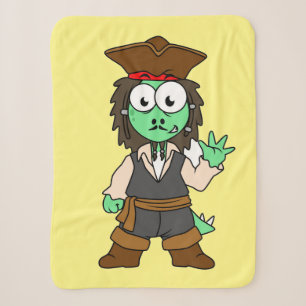Illustration eines Stegosaurus-Pirates, Jack-Sparr Sherpadecke