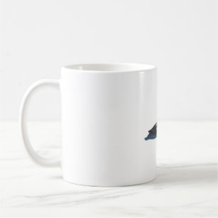 Illustration eines Sterntauchers in Aquarell Kaffeetasse