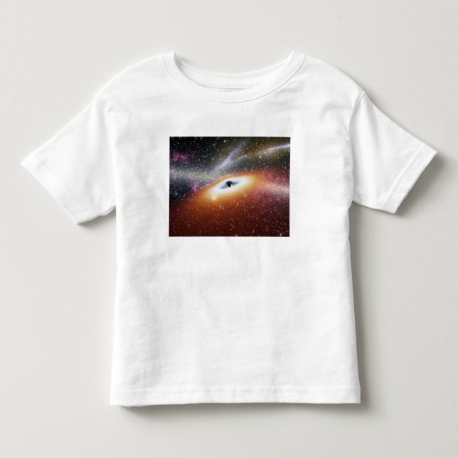 Illustration eines supermassiven schwarzen Lochs Kleinkind T-shirt (Vorderseite)