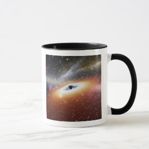 Illustration eines supermassiven schwarzen Lochs Tasse