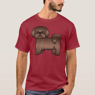 Illustration eines süßen Cartoon-Hundes der Rasse T-Shirt
