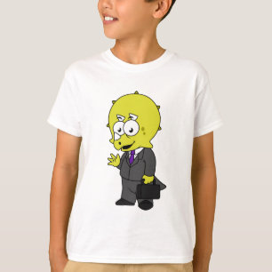 Illustration eines Triceratops Geschäftsmann. T-Shirt