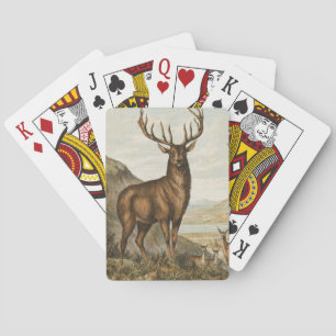 Illustration eines Vintage-Bocks Spielkarten