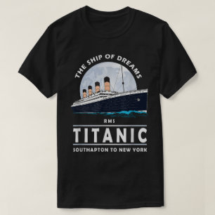 Illustration eines Vintage-Ozeandampfers T-Shirt