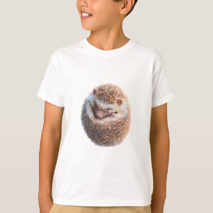 Illustration eines zusammengerollten schlafenden I T-Shirt
