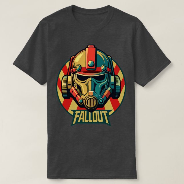 Illustration Fallout Helmet T-Shirt (Design vorne)