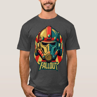 Illustration Fallout Helmet T-Shirt