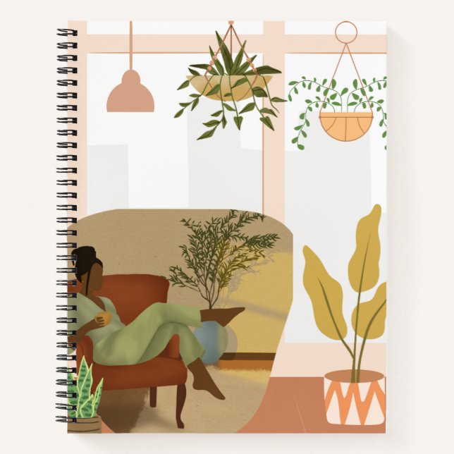 Illustration : Femme journaliste Carnet (Devant)
