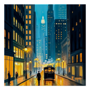 Illustration für City Streets Magazine Poster