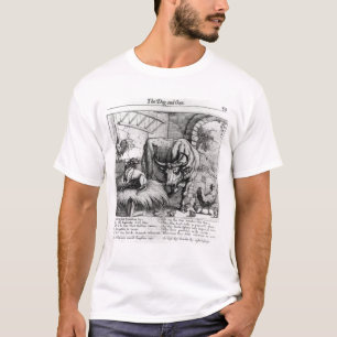 Illustration für 'den Hund und das Ox T-Shirt