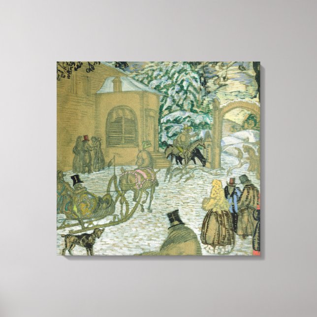 Illustration für "Dubrovsky" von Alexander Pushkin Leinwanddruck (Vorderseite)