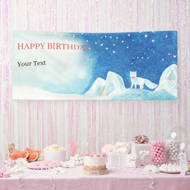 Illustration für kleine arktische Focken Personali Banner (Party)