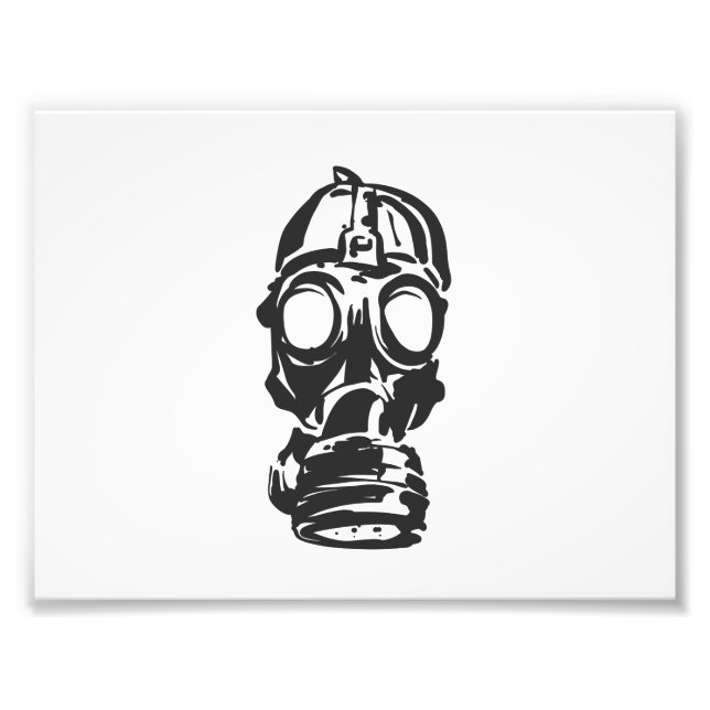 Illustration Hand Drawn of Sketch Gas Mask Fotodruck (Vorne)