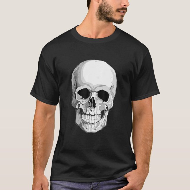 Illustration Horror Skull Perfect T-Shirt (Vorderseite)