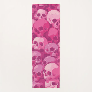 Illustration im Pop-Art-Stil mit Totenkopfmuster i Yogamatte