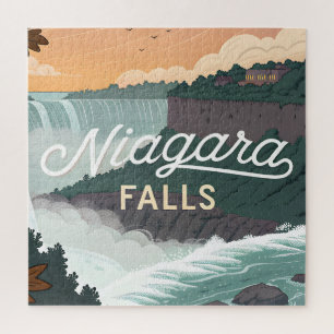 Illustration im Stil eines Retro-Posters der Niaga