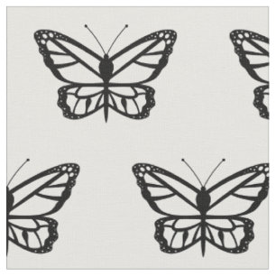 Illustration in Form eines schwarzen Schmetterling Stoff