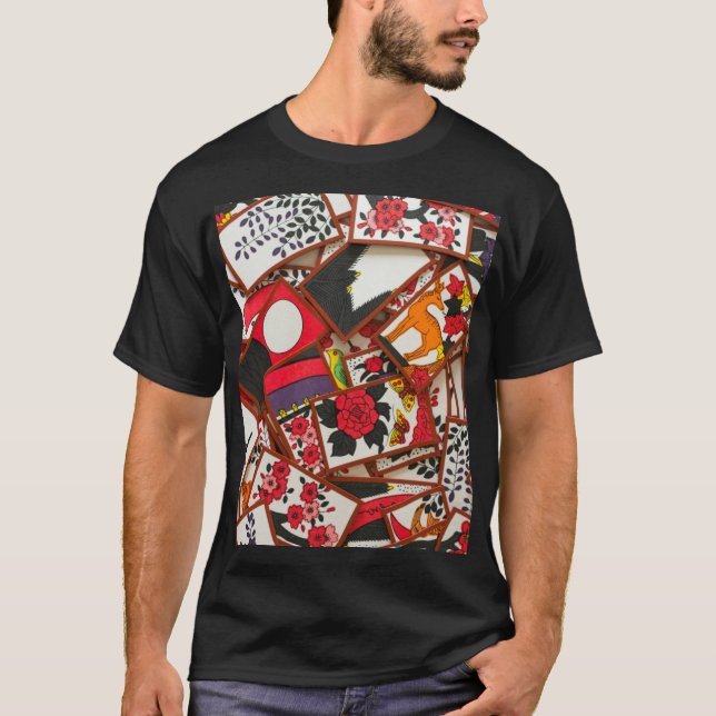Illustration japanischer Spielkarten (Verschiedene T-Shirt (Vorderseite)