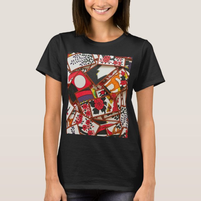Illustration japanischer Spielkarten (Verschiedene T-Shirt (Vorderseite)
