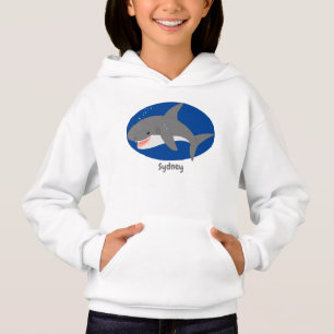 Illustration joyeuse du grand requin blanc