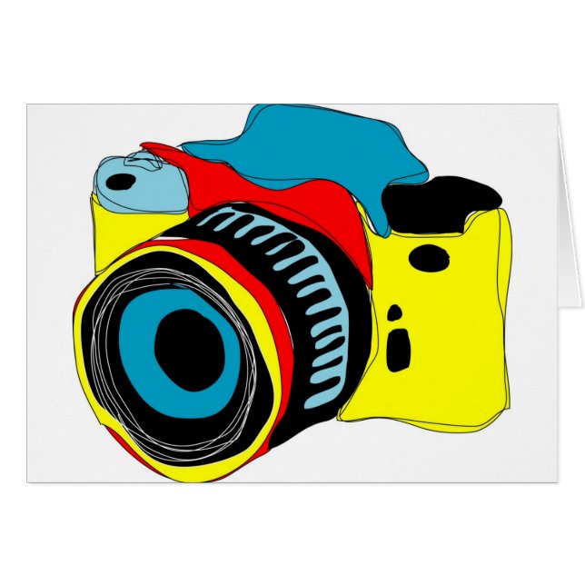 Illustration lumineuse d'appareil-photo (Devant horizontal)