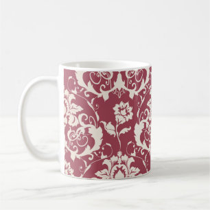 Illustration. Luxuriöse Textur. Barock, Damastnaht Kaffeetasse